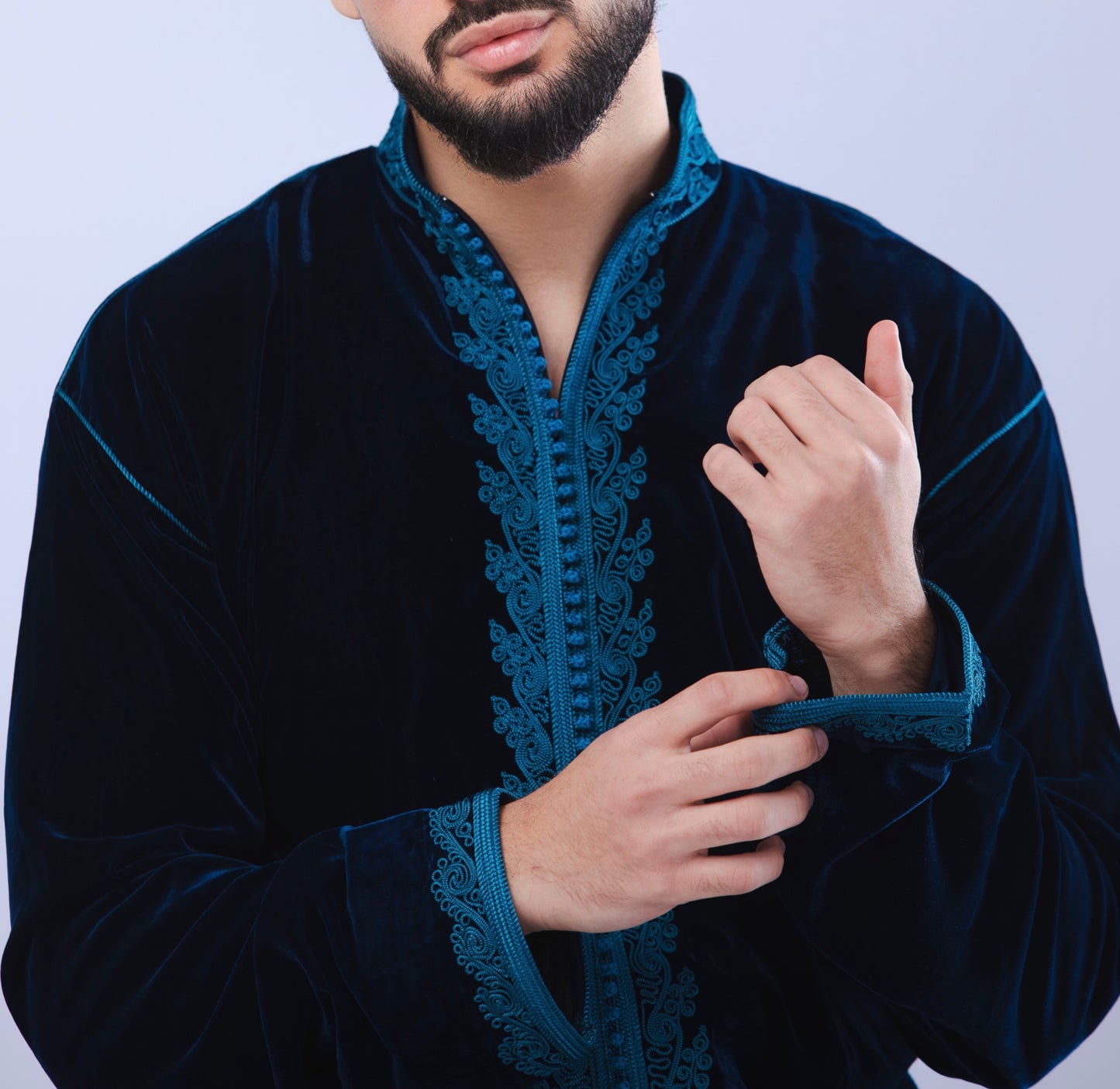Elegant Deep Blue Men’s Jabador