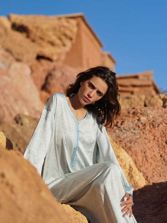 Dalia Sky Blue Kaftan