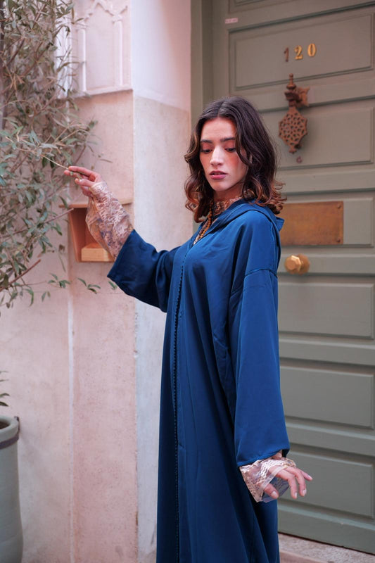 Elegant Blue Jellaba – House of Sophie