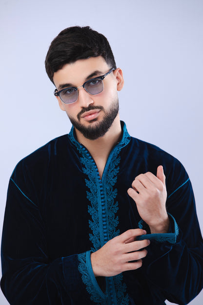 Elegant Deep Blue Men’s Jabador