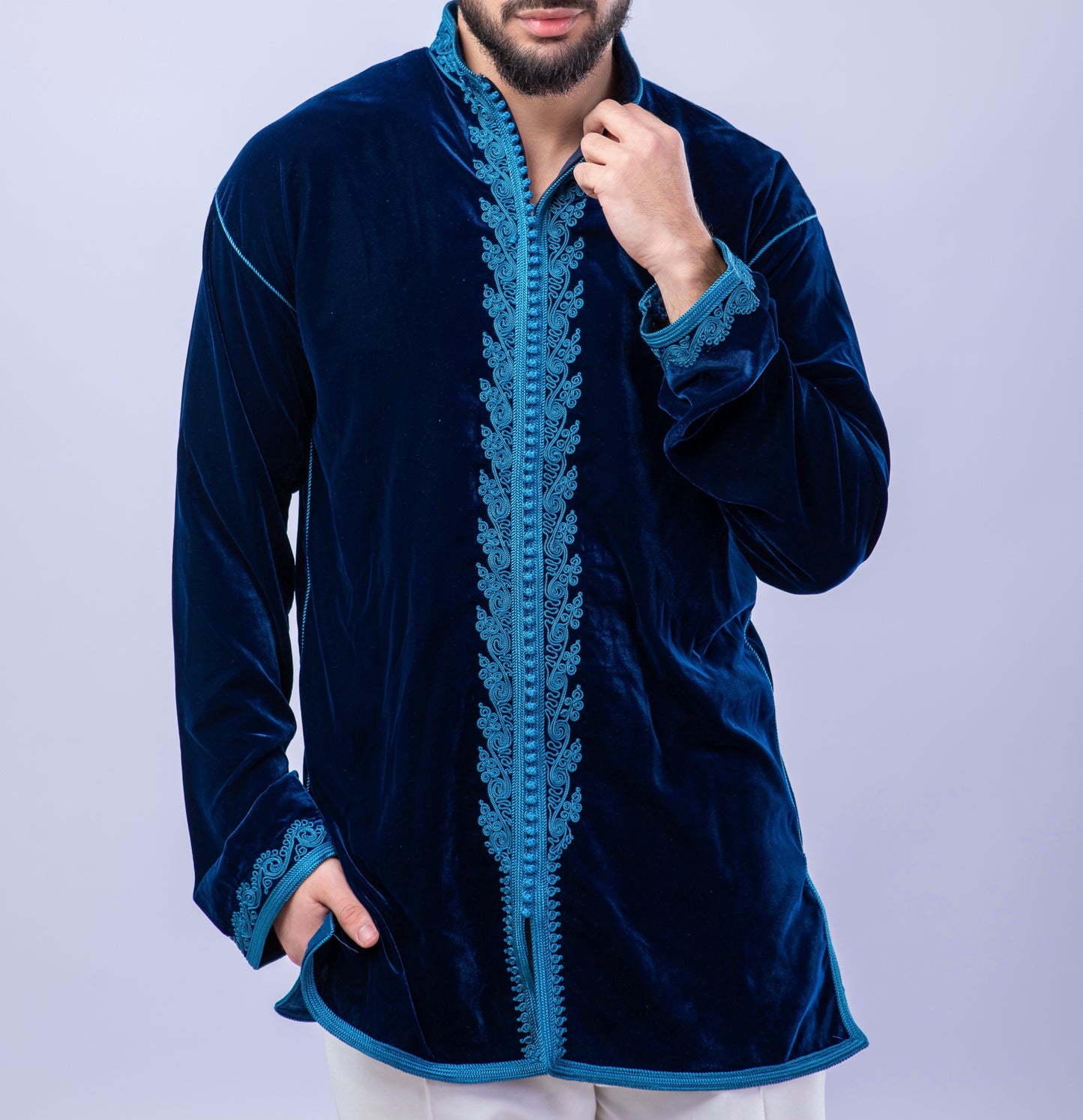 Elegant Deep Blue Men’s Jabador