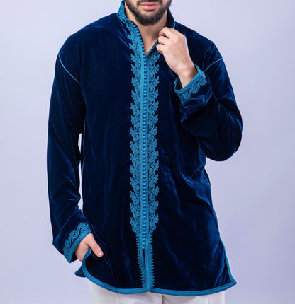 Elegant Deep Blue Men’s Jabador