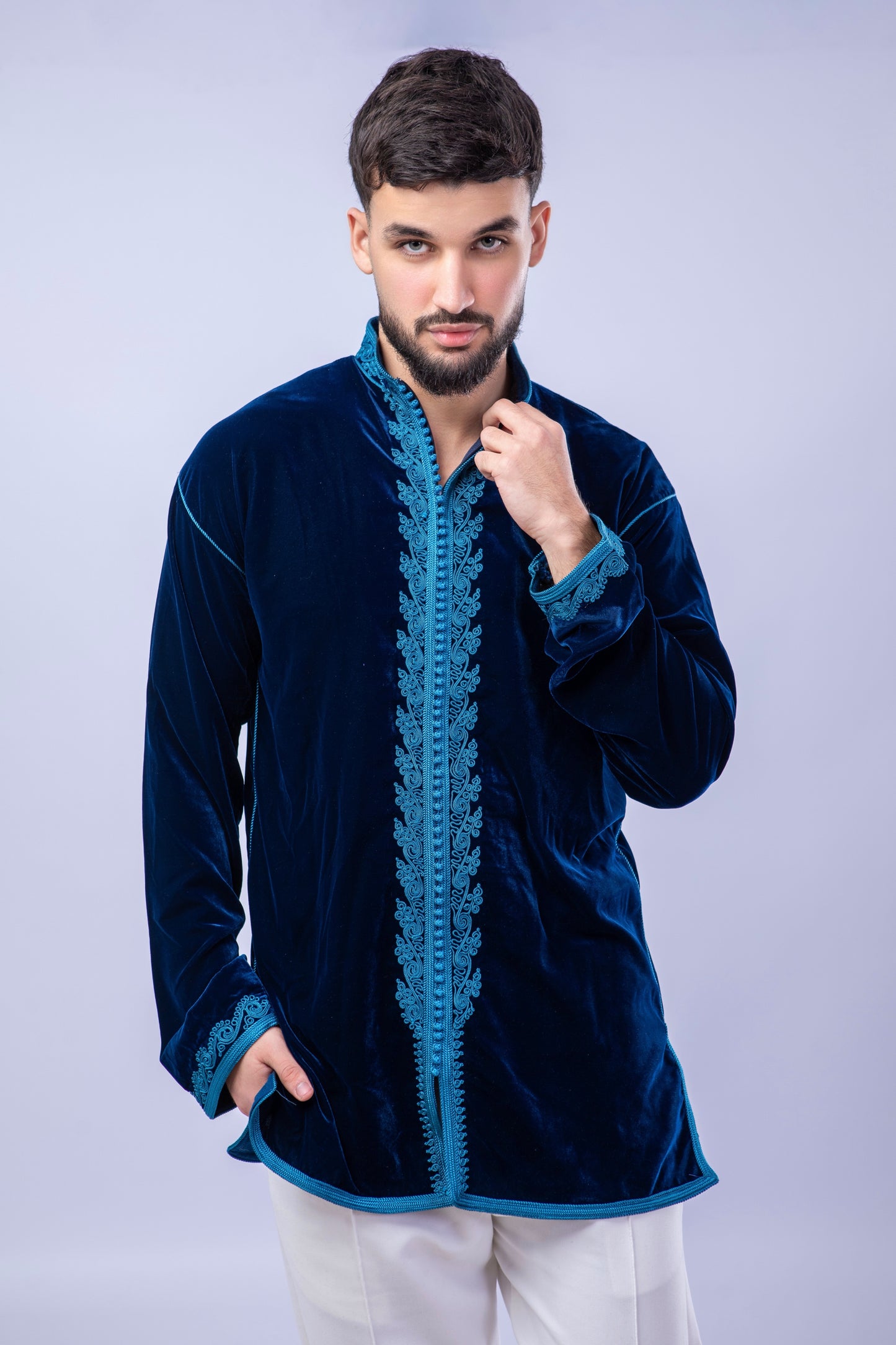 Elegant Deep Blue Men’s Jabador