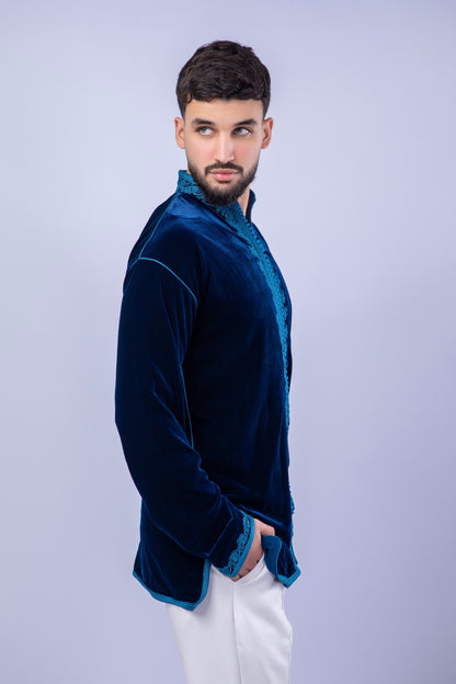 Elegant Deep Blue Men’s Jabador