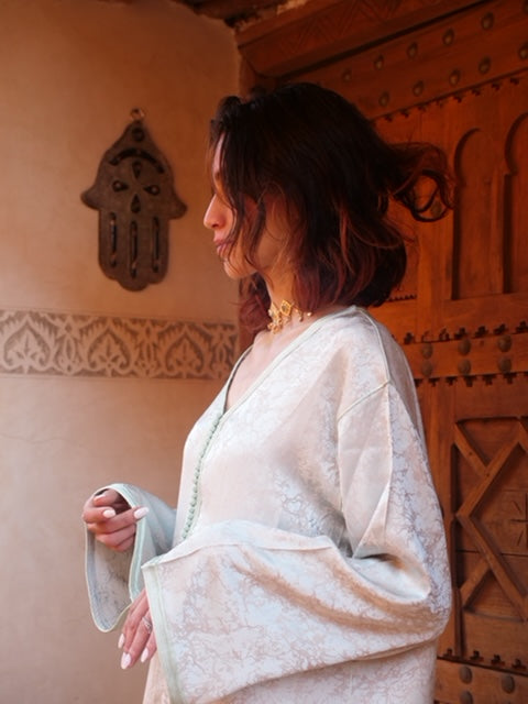 Dalia Matcha Green Kaftan