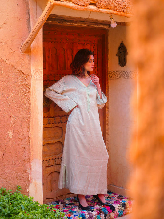 Dalia Matcha Green Kaftan