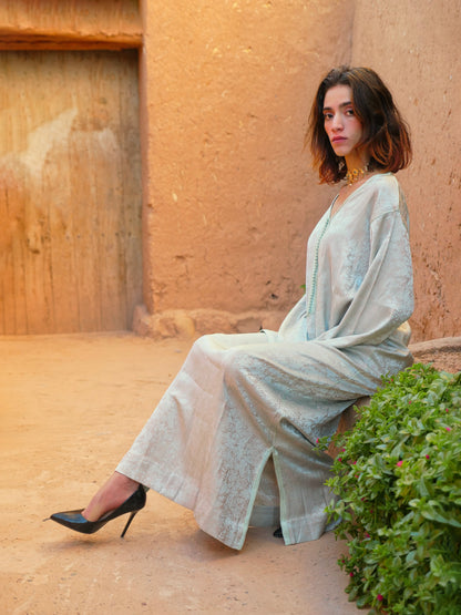 Dalia Matcha Green Kaftan