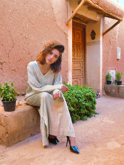 Dalia Matcha Green Kaftan