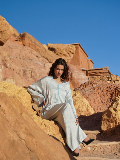 Dalia Sky Blue Kaftan