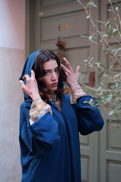 Elegant Blue Jellaba – House of Sophie