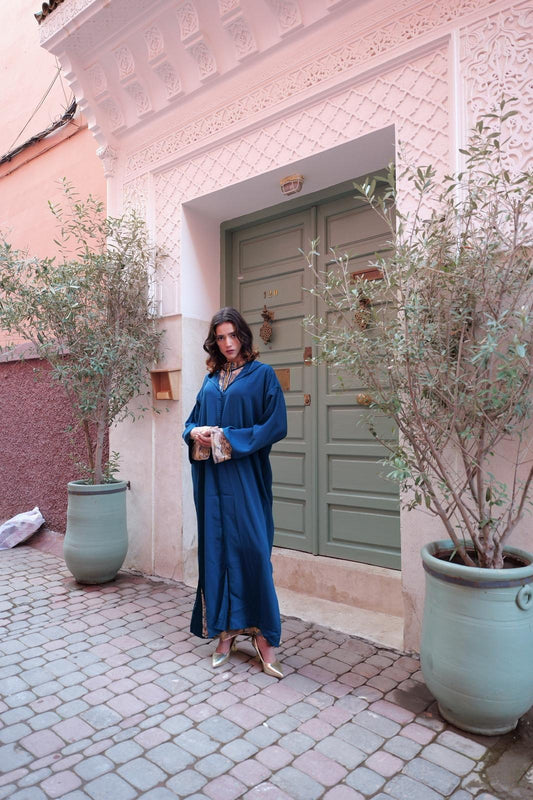 Elegant Blue Jellaba – House of Sophie