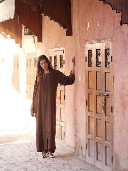 Elegant Brown Jellaba – House of Sophie