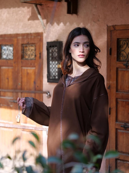 Elegant Brown Jellaba – House of Sophie